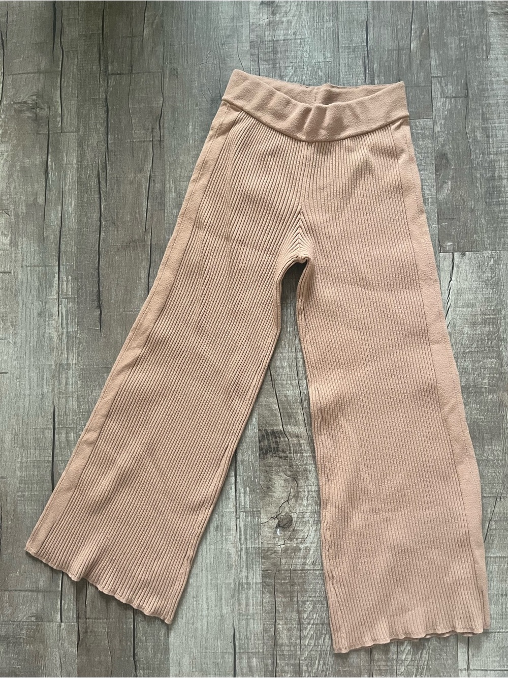aerie Ribbed Wide-Leg comfy pants